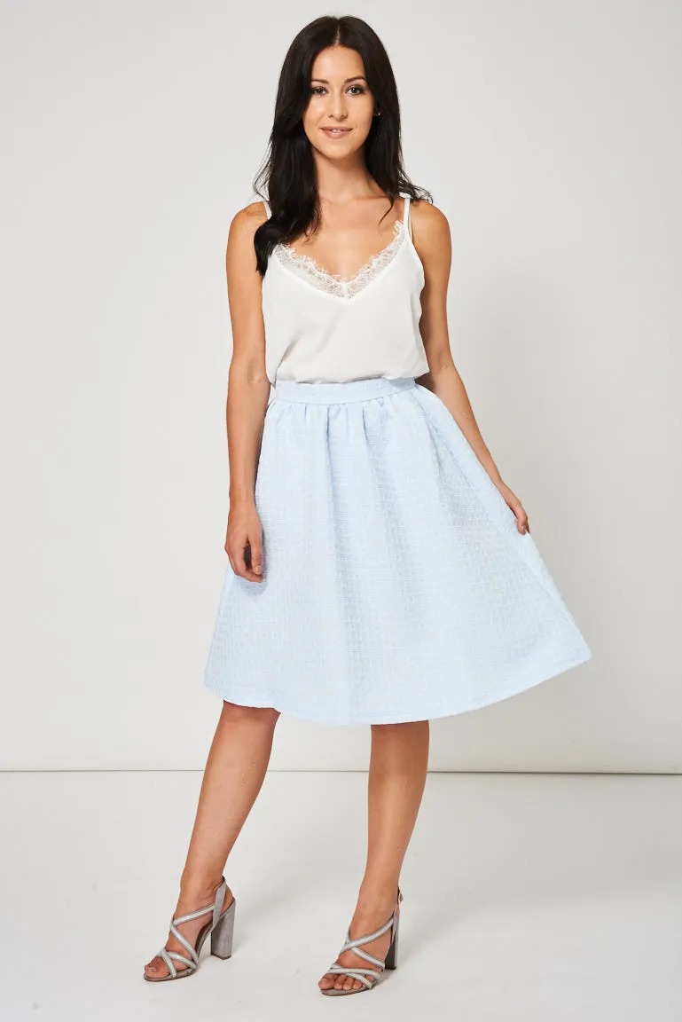 Light Blue Pleated Skirt Ex-Branded