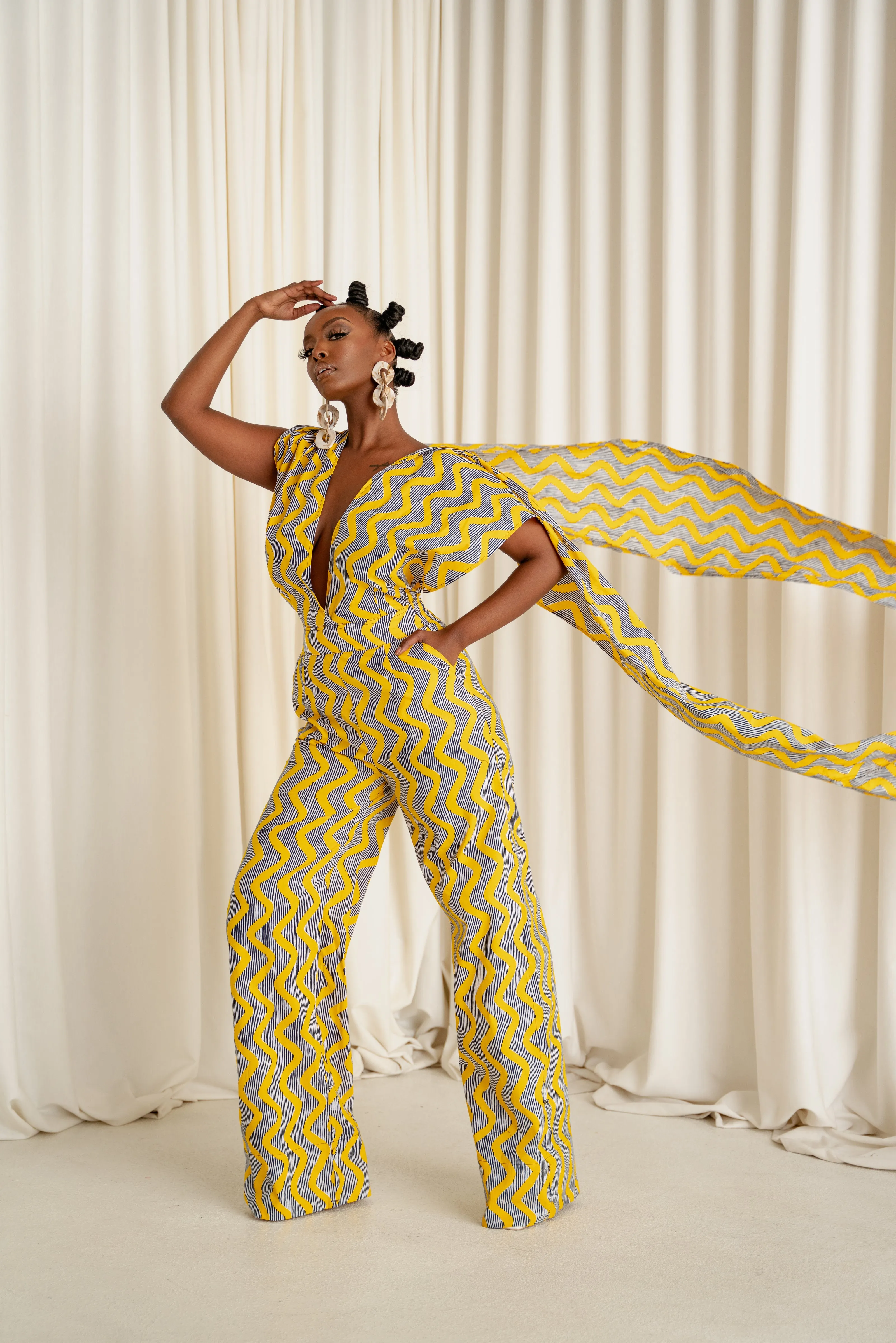 LILY African print infinity jumpsuit (3 LENGTH)