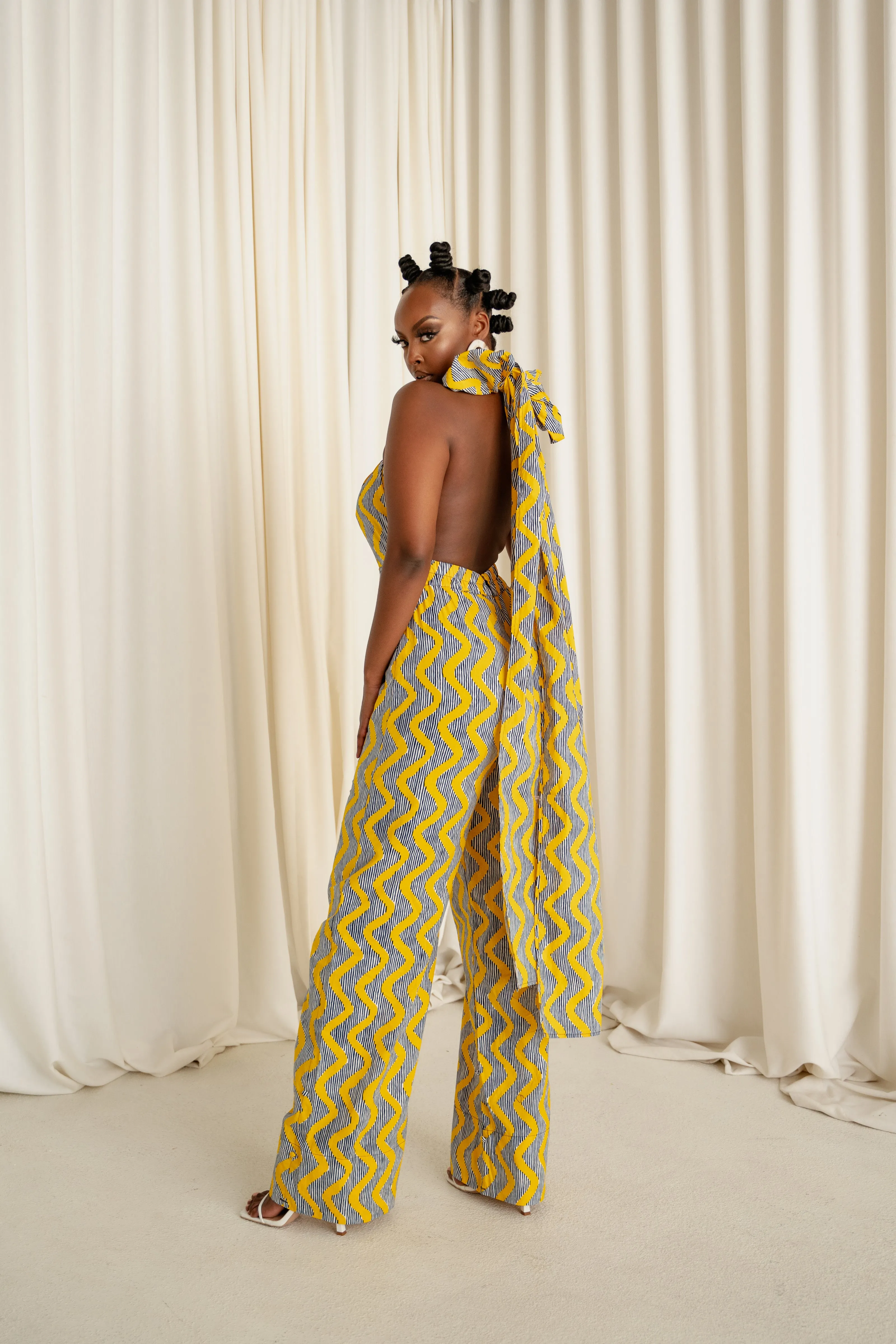 LILY African print infinity jumpsuit (3 LENGTH)