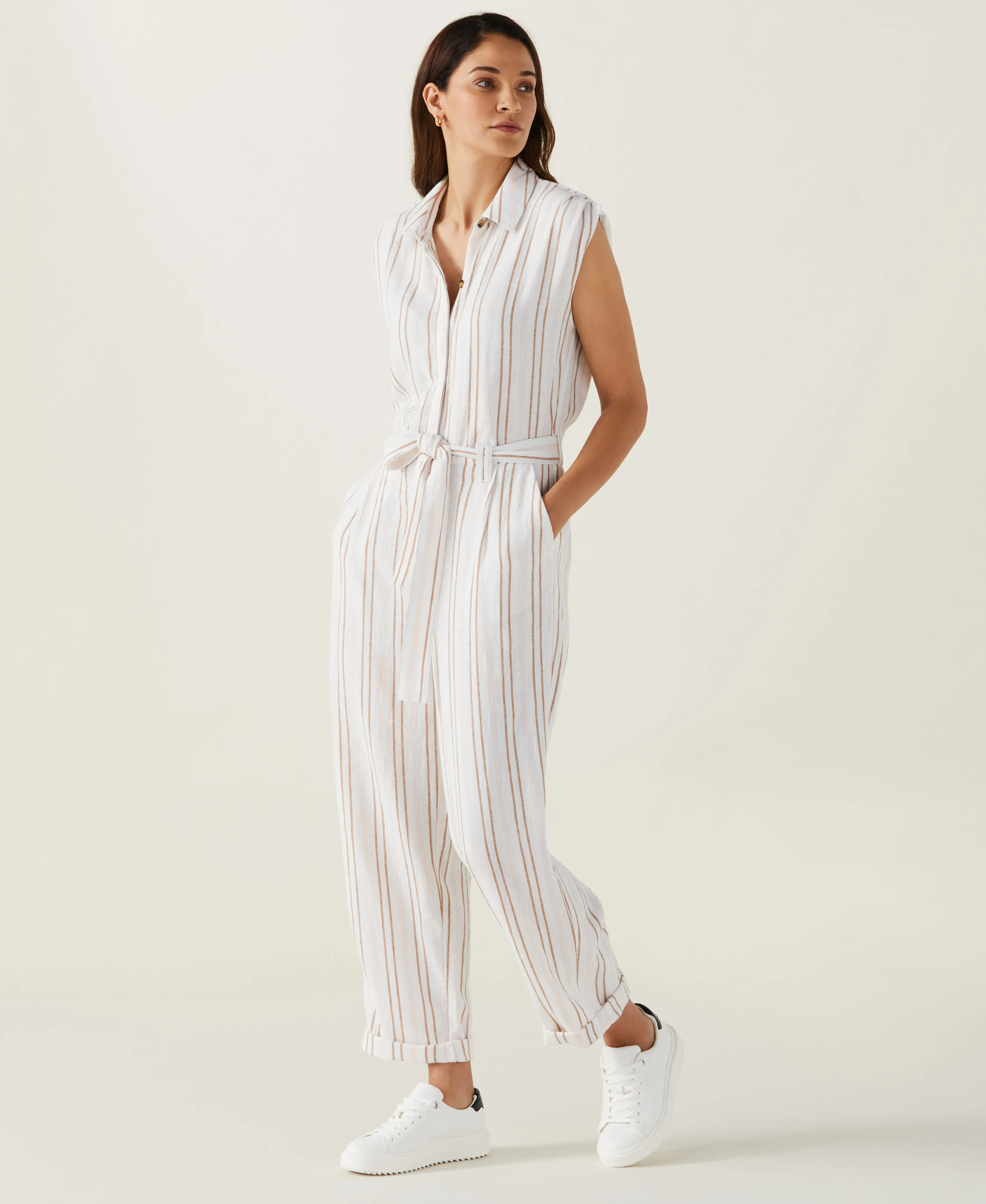 Linen Blend Jumpsuit