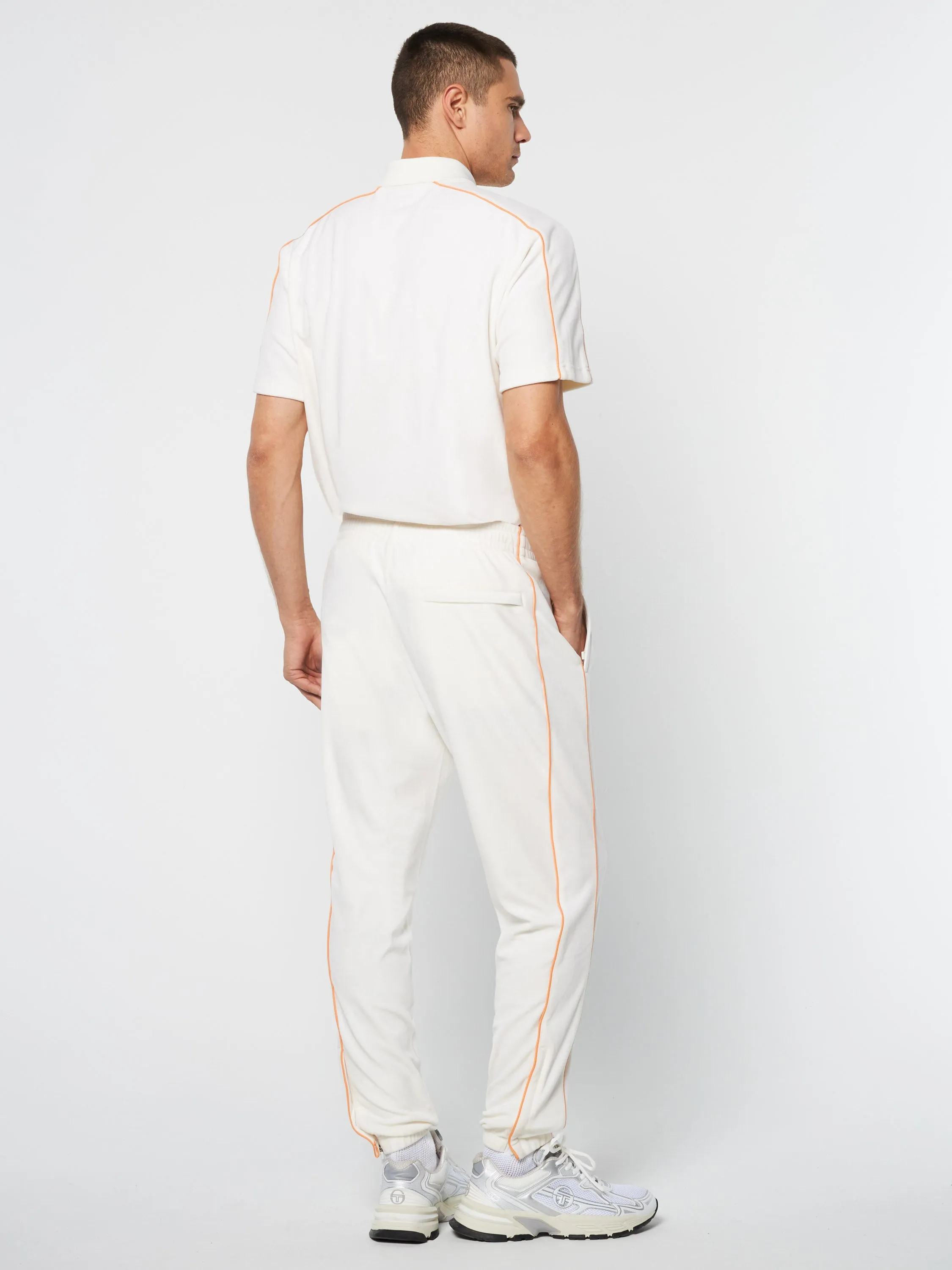 Lioni Velour Track Pant Archivio- Gardenia