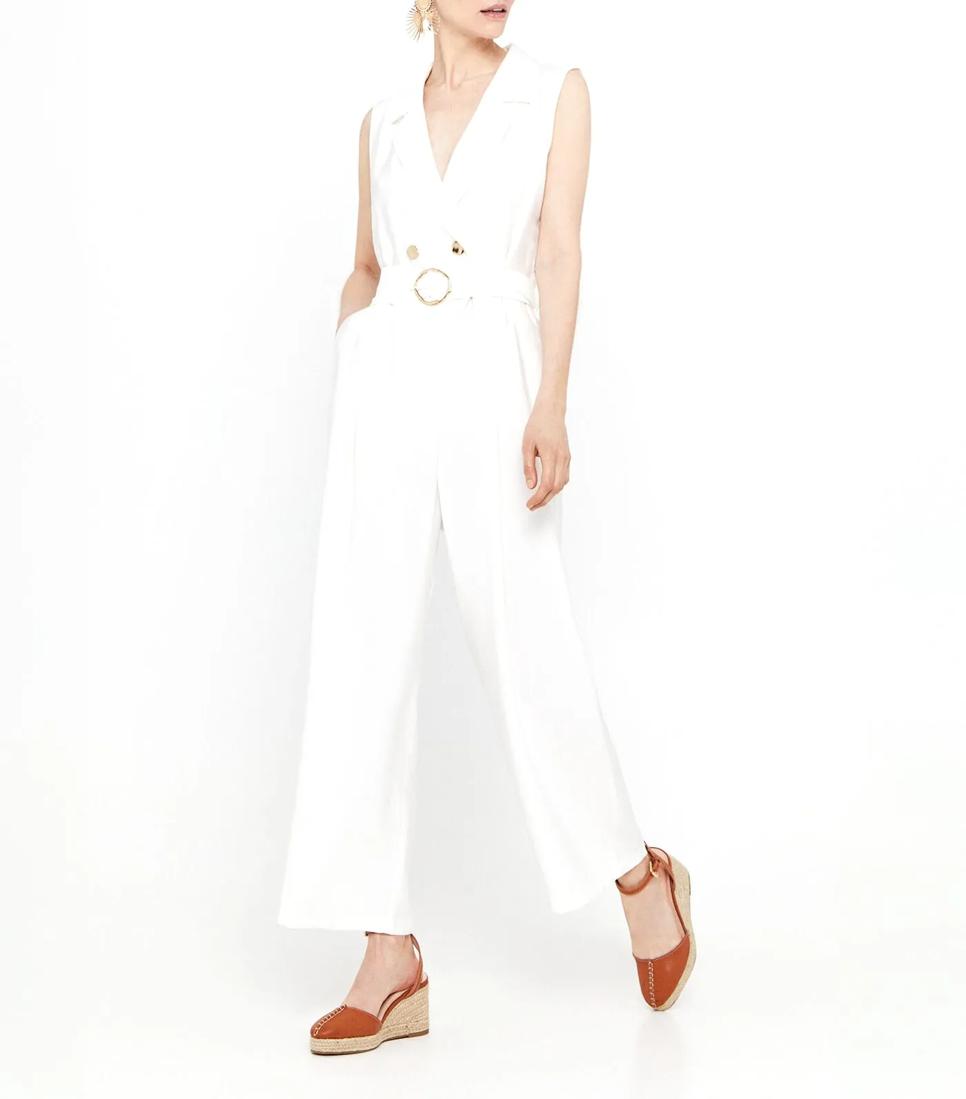 Long Jumpsuit White