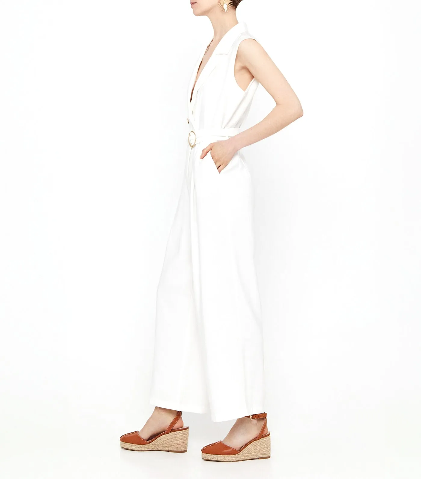 Long Jumpsuit White