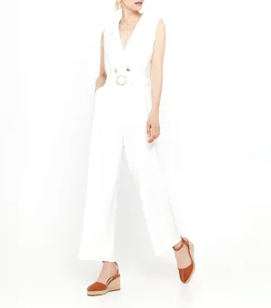 Long Jumpsuit White