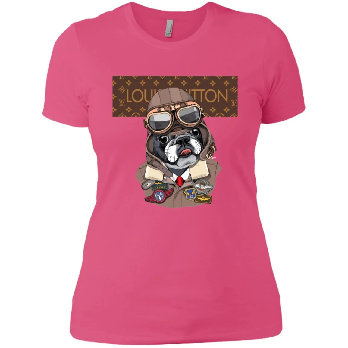 Louis Vuitton T-shirt Style Dogs T-shirt Women Cotton T-Shirt