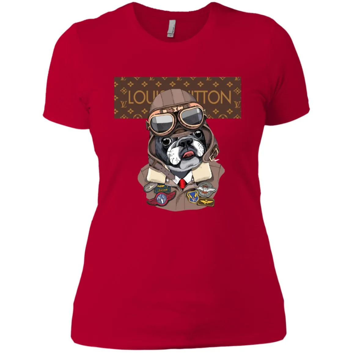 Louis Vuitton T-shirt Style Dogs T-shirt Women Cotton T-Shirt