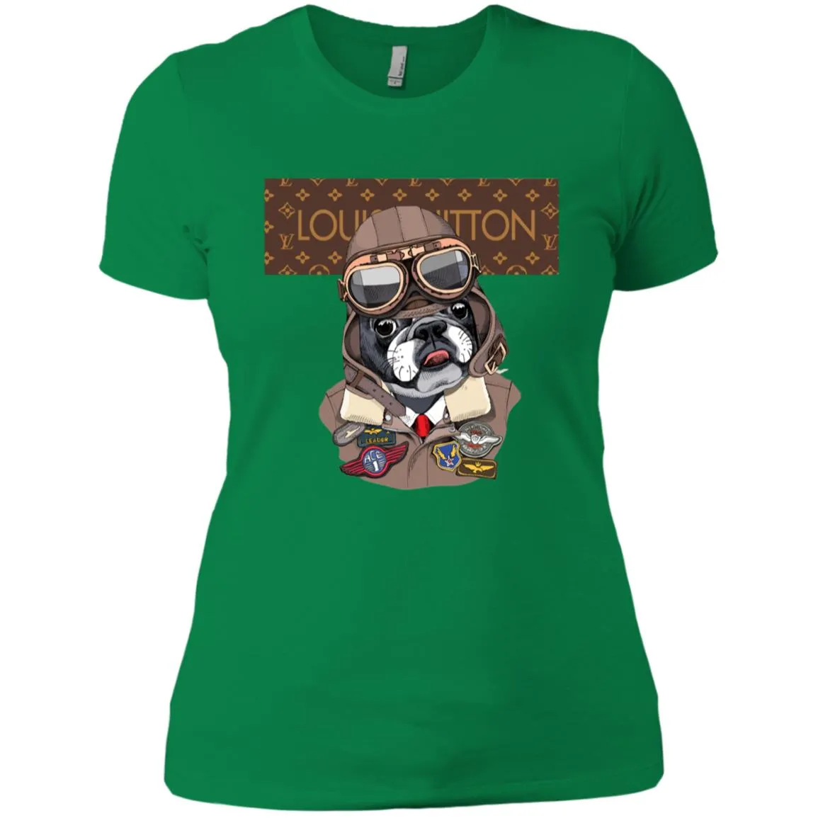 Louis Vuitton T-shirt Style Dogs T-shirt Women Cotton T-Shirt