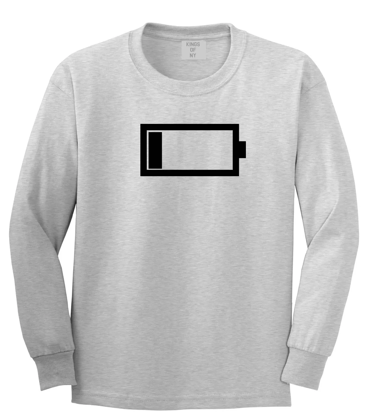 Low Battery Cell Phone Meme Long Sleeve T-Shirt