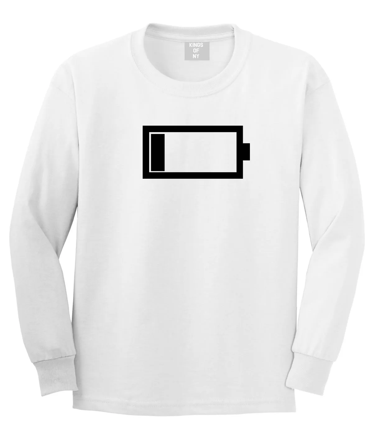 Low Battery Cell Phone Meme Long Sleeve T-Shirt