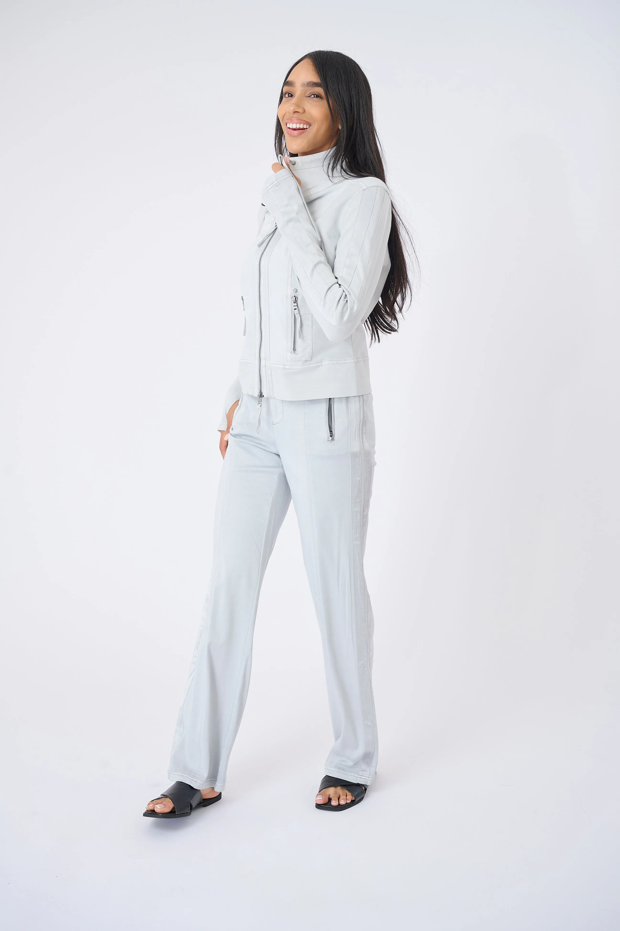 Malibu Stretch Viscose Track Jacket