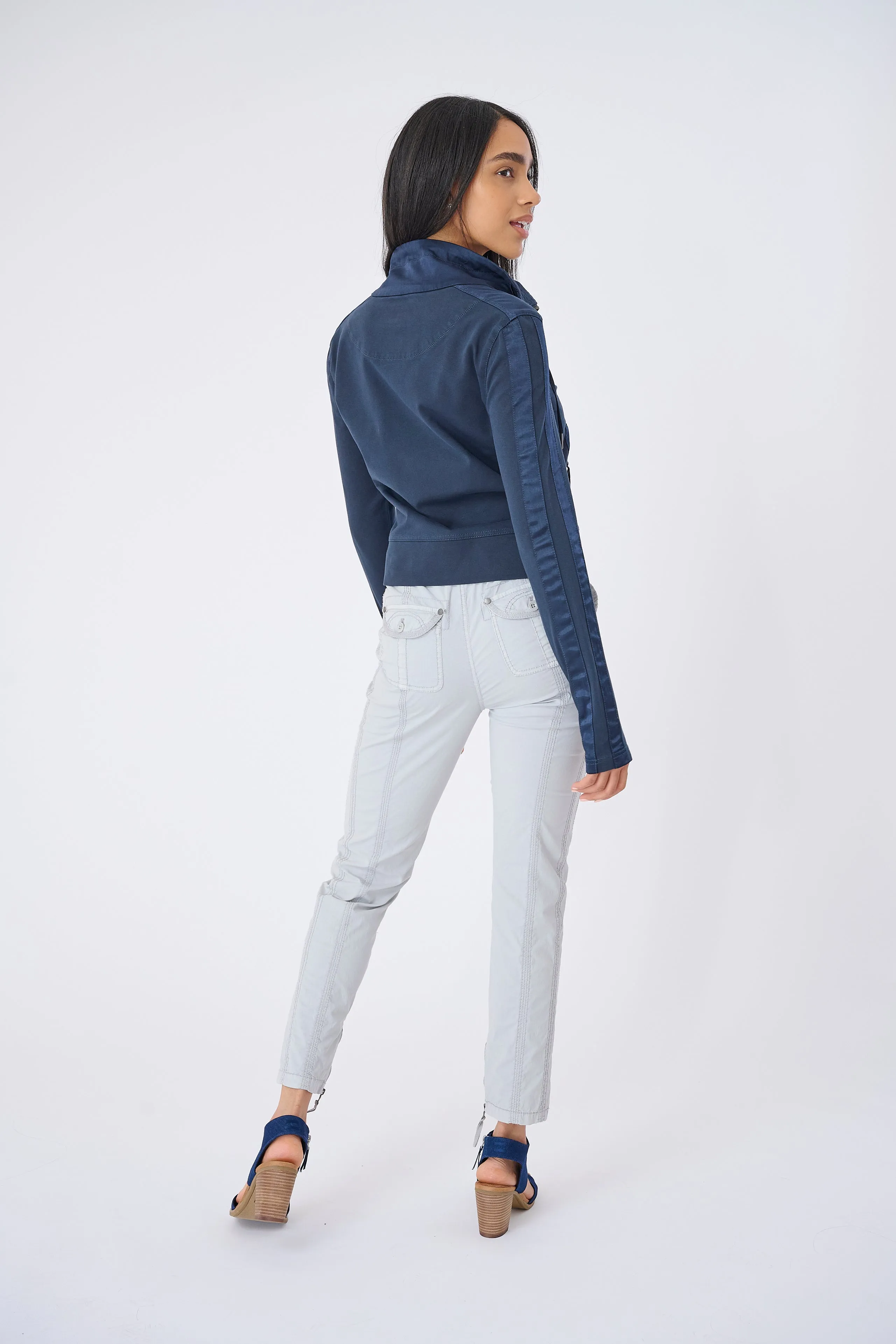 Malibu Stretch Viscose Track Jacket