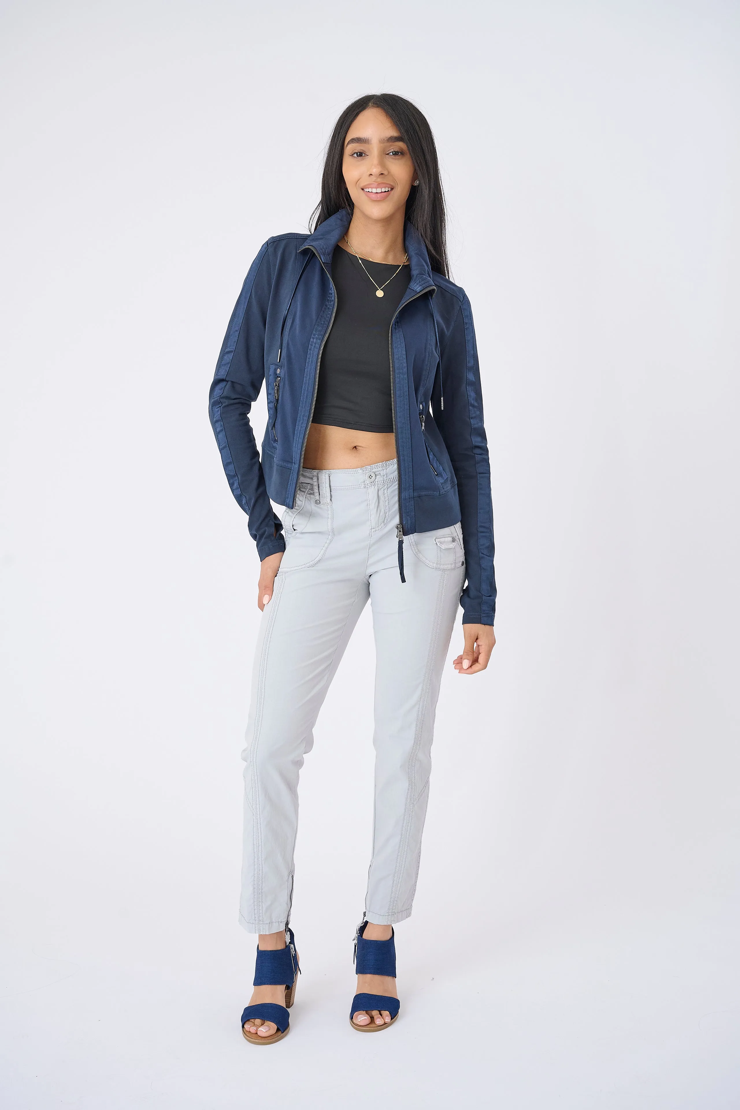 Malibu Stretch Viscose Track Jacket