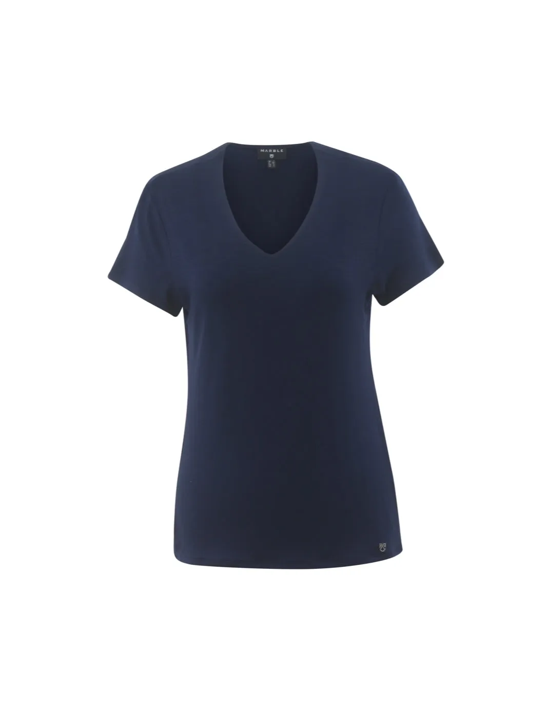 Marble 6539 Plain V-Neck Short Sleeved Top (2 Colours)