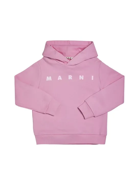 Marni Junior   Cotton jersey hoodie 