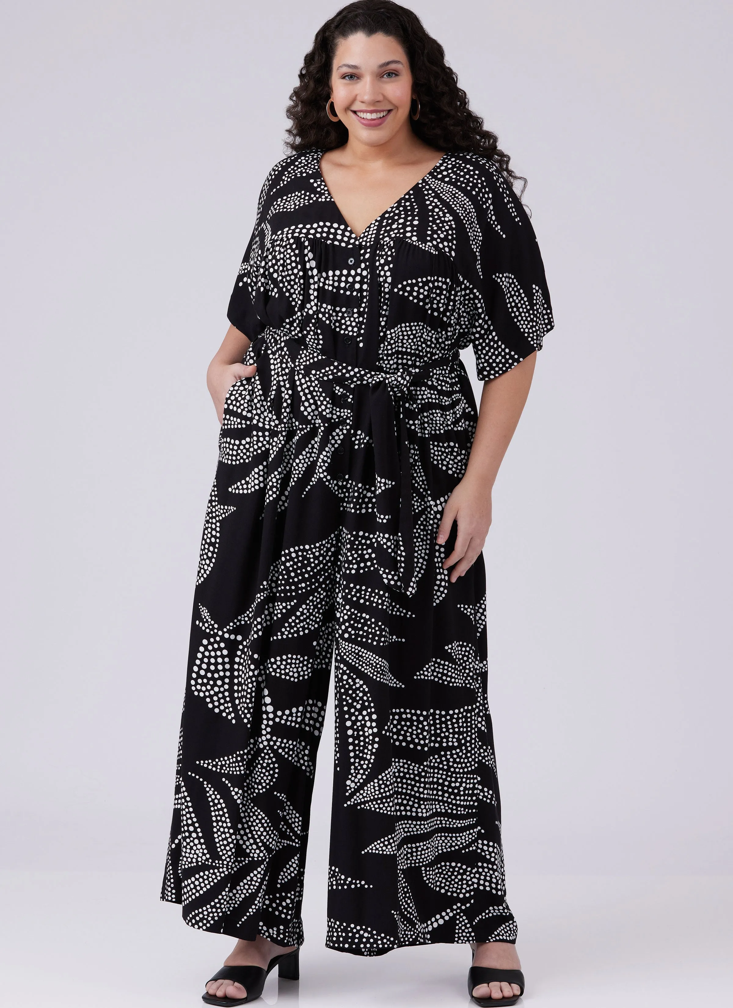 McCall's Pattern M8457 Misses' Loose Fit Jumpsuit and Sash