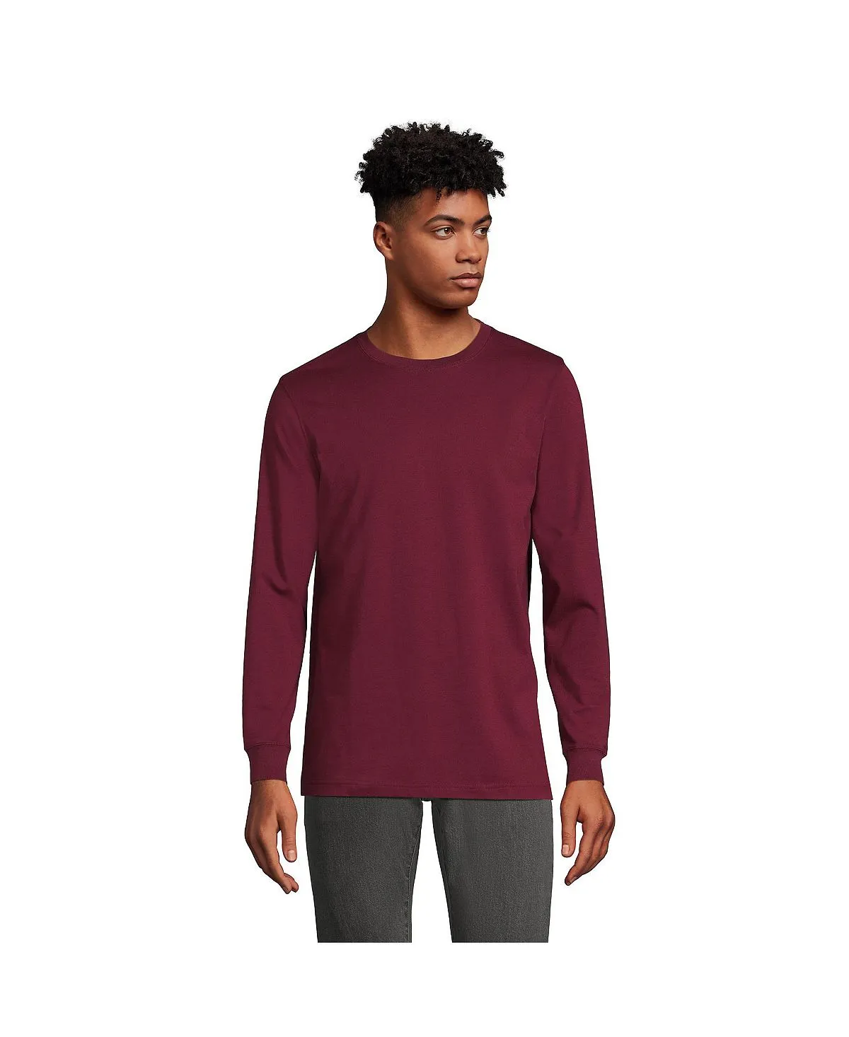 Men's Super-T Lands' End Long Sleeve T-Shirt