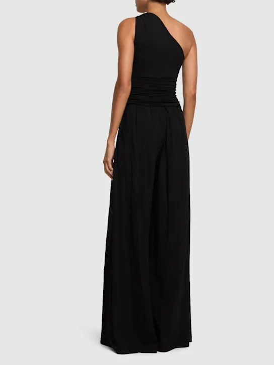 Michael Kors Collection   One-shoulder jersey jumpsuit 