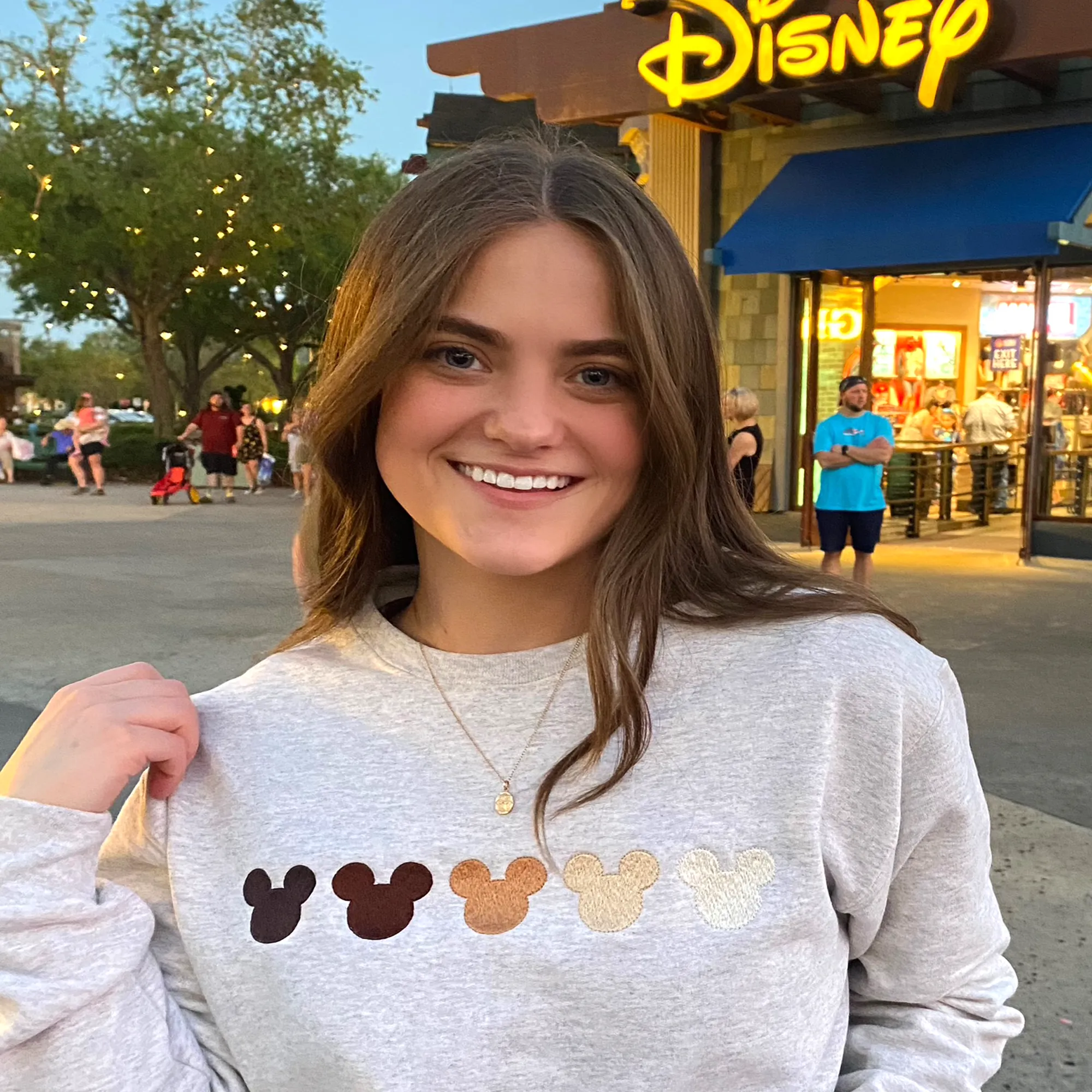 Mickey Ombre Embroidered Sweatshirt