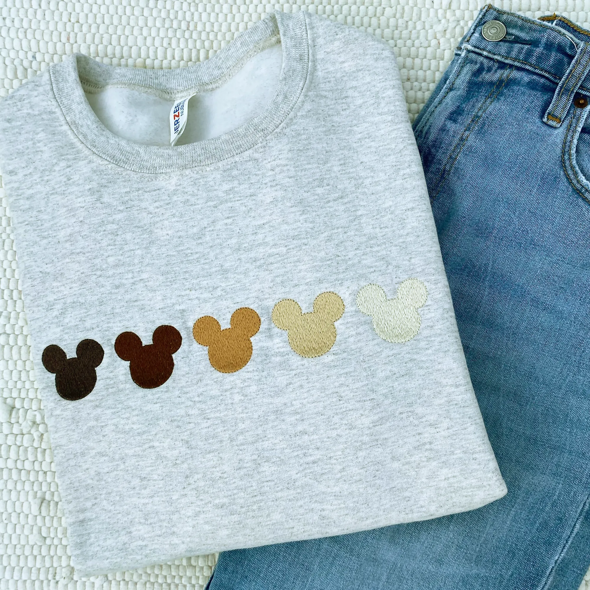 Mickey Ombre Embroidered Sweatshirt