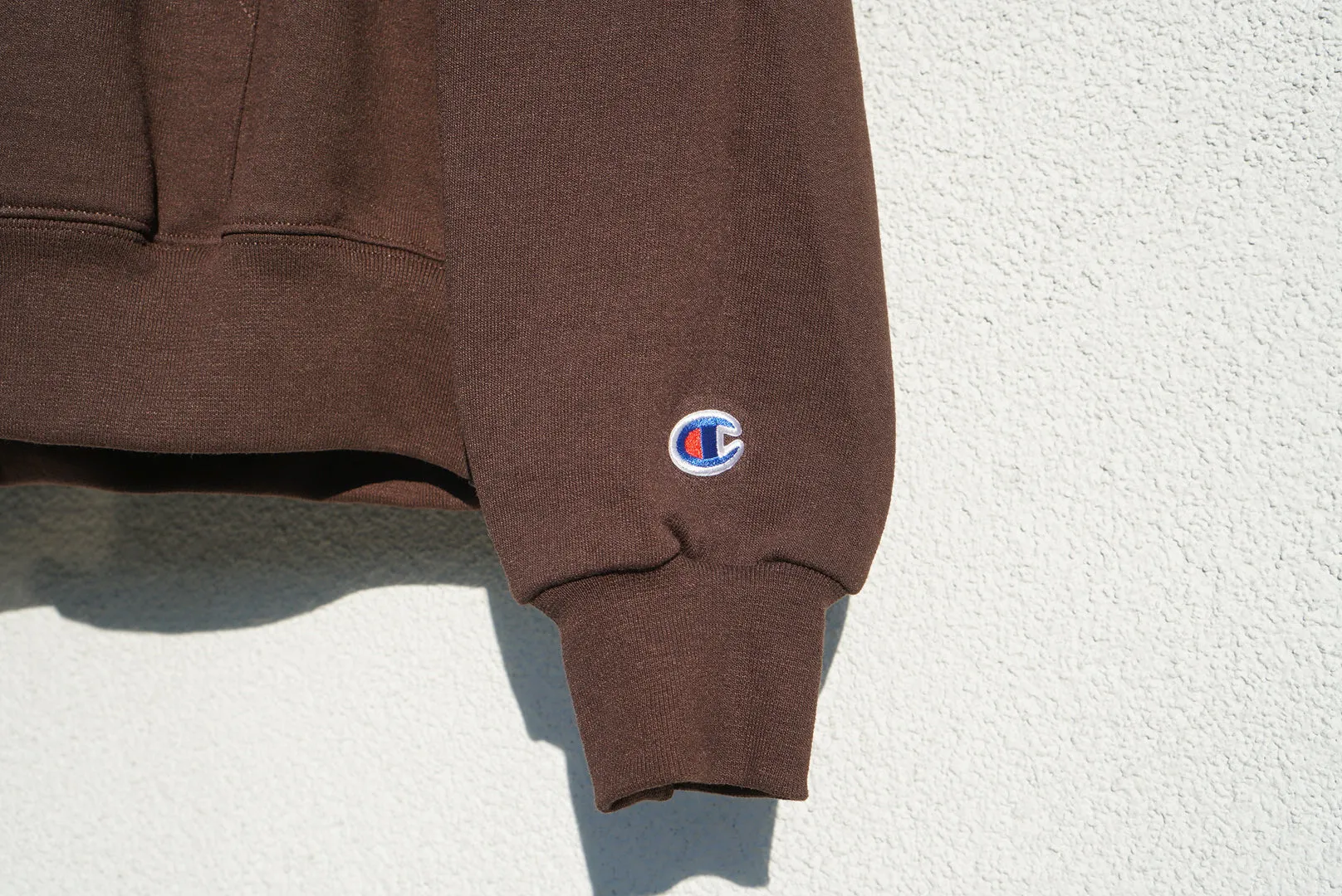 MIDFLD Champion™ Find the Space Double Logo Hoodie - Chocolate Brown