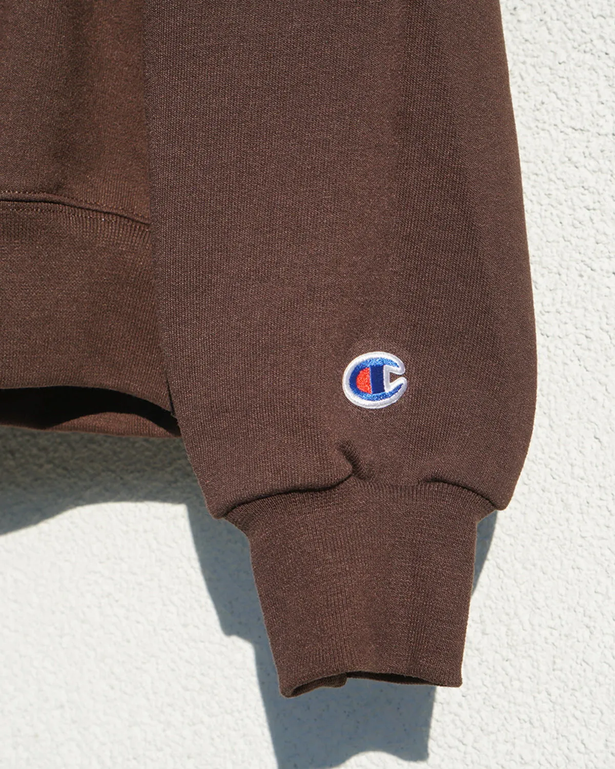 MIDFLD Champion™ Find the Space Double Logo Hoodie - Chocolate Brown