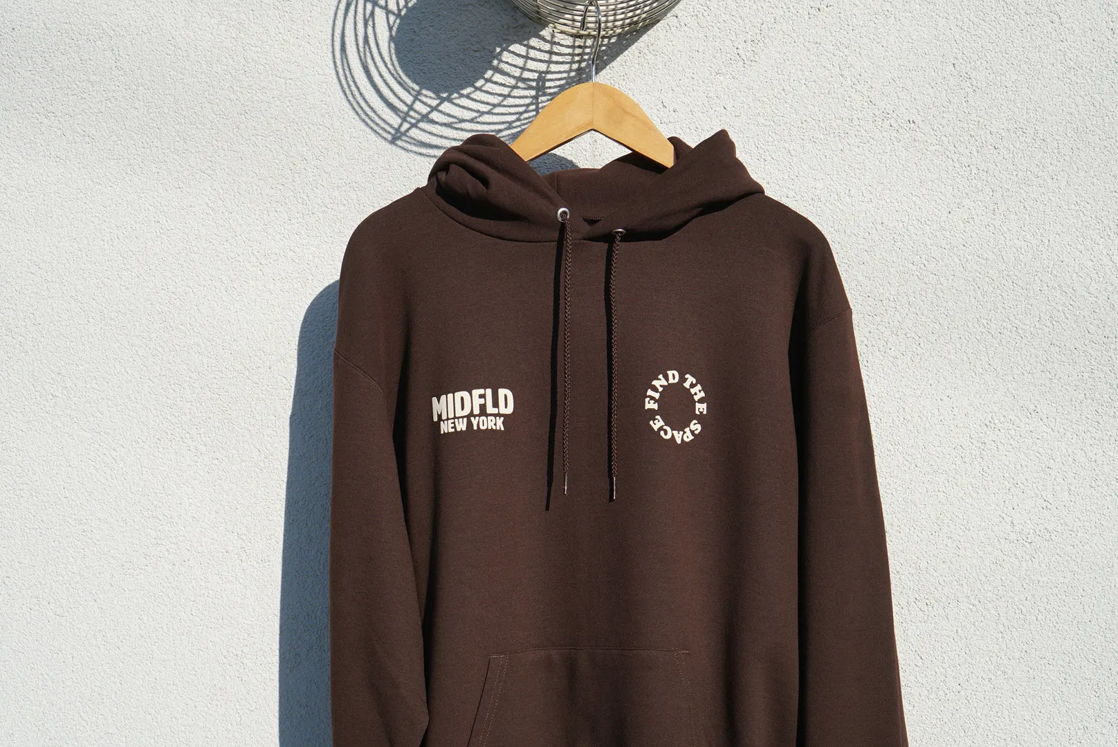 MIDFLD Champion™ Find the Space Double Logo Hoodie - Chocolate Brown