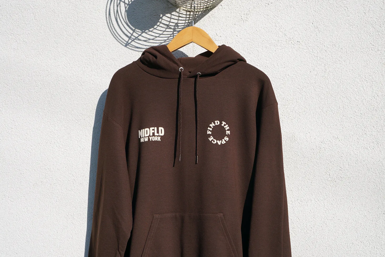 MIDFLD Champion™ Find the Space Double Logo Hoodie - Chocolate Brown