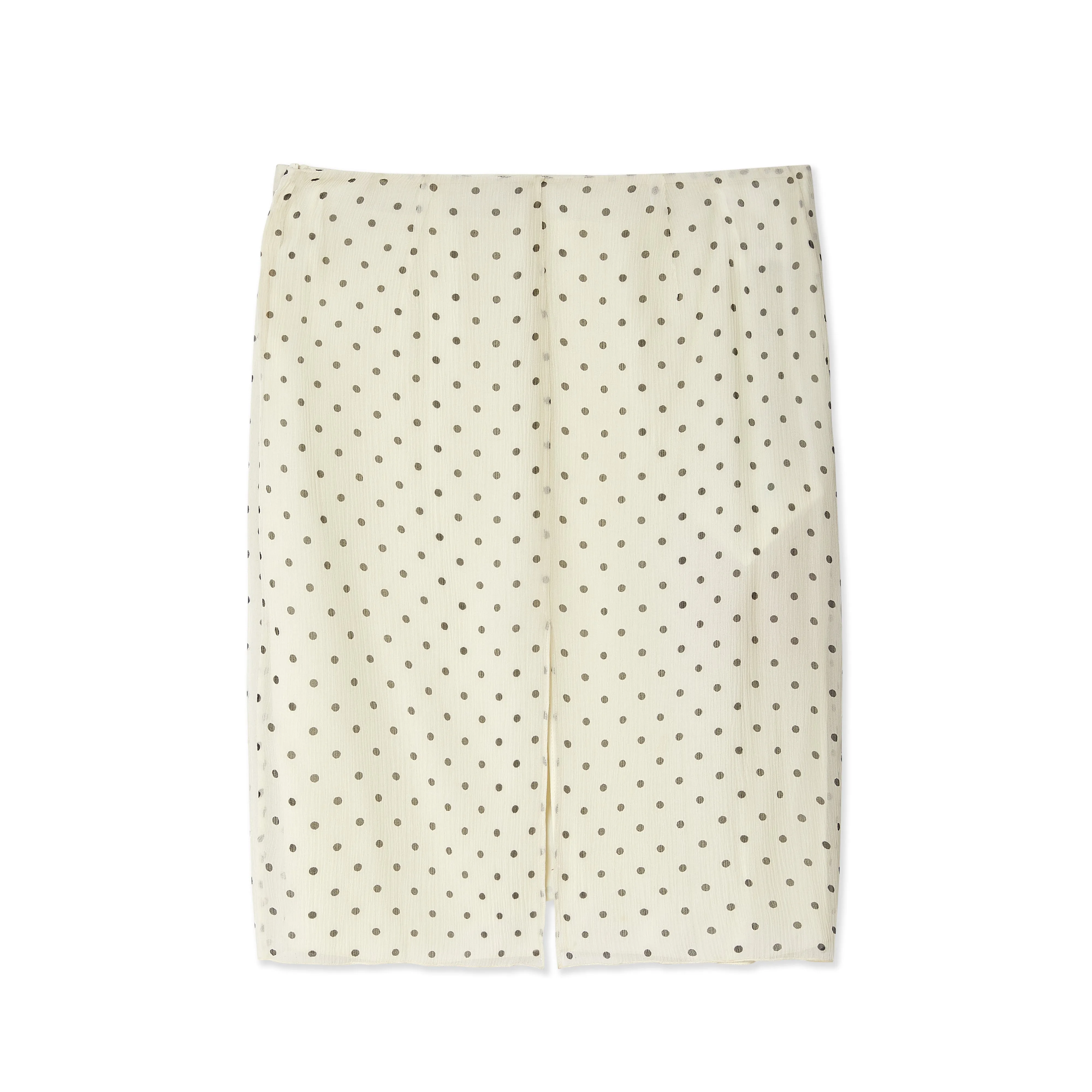 Miu Miu - Polka-dot chiffon skirt  - (Ivory)