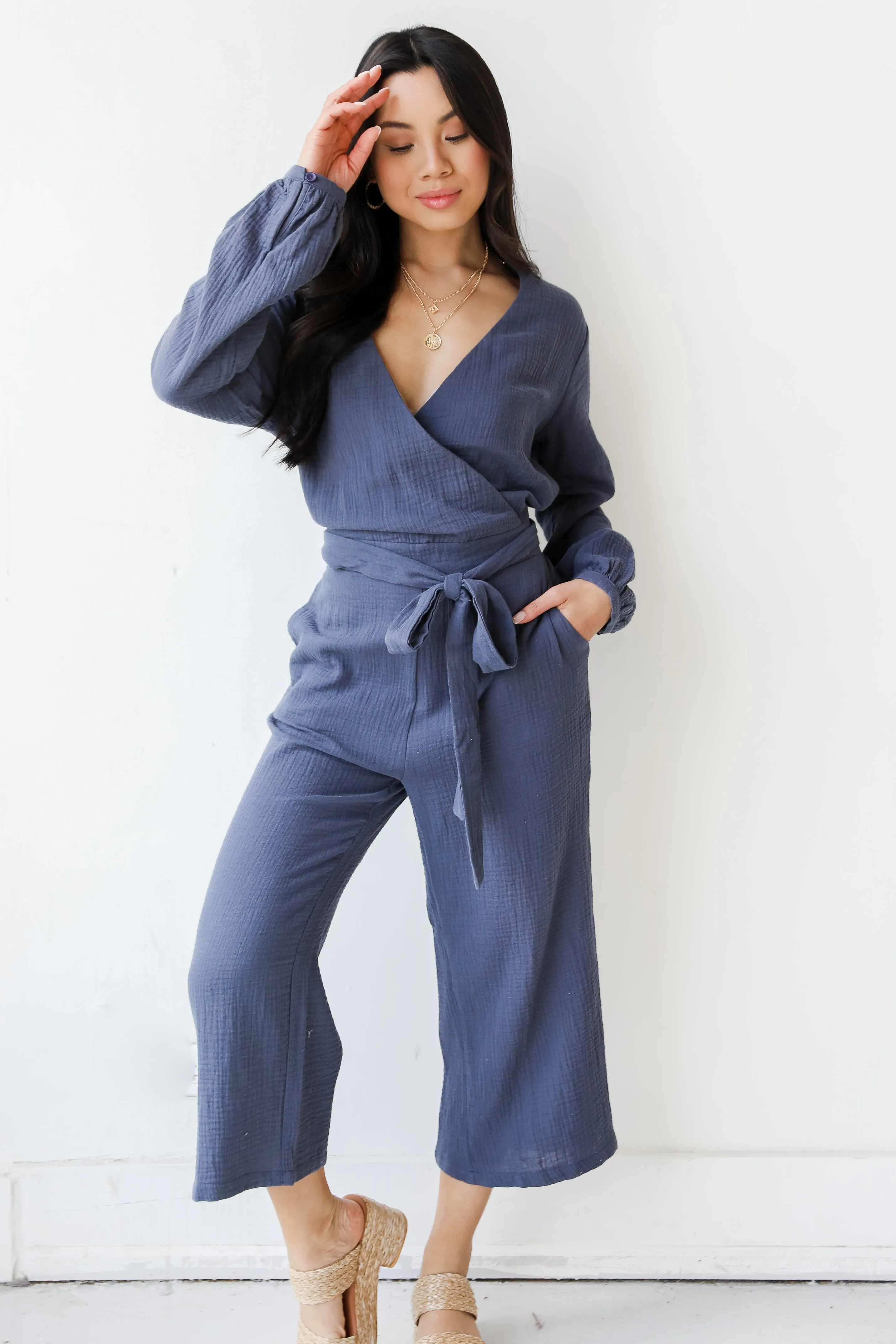 Moments To Remember Linen Jumpsuit