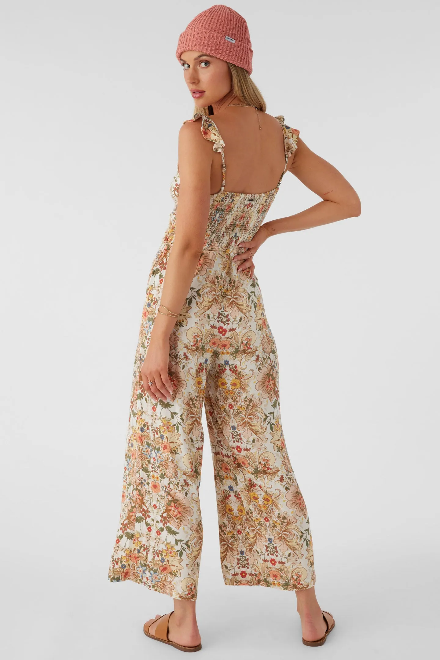 MONYCA SOFIA FLORAL FLUTTER TANK JUMPSUIT