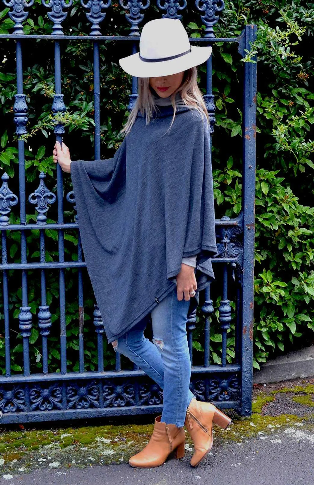 Multi Stripe Poncho