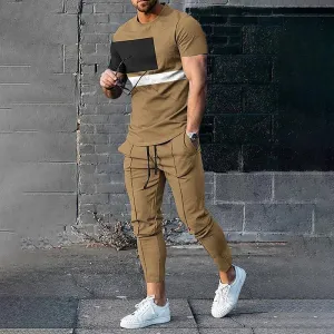 New Men's Casual 3D Printed Matching Set