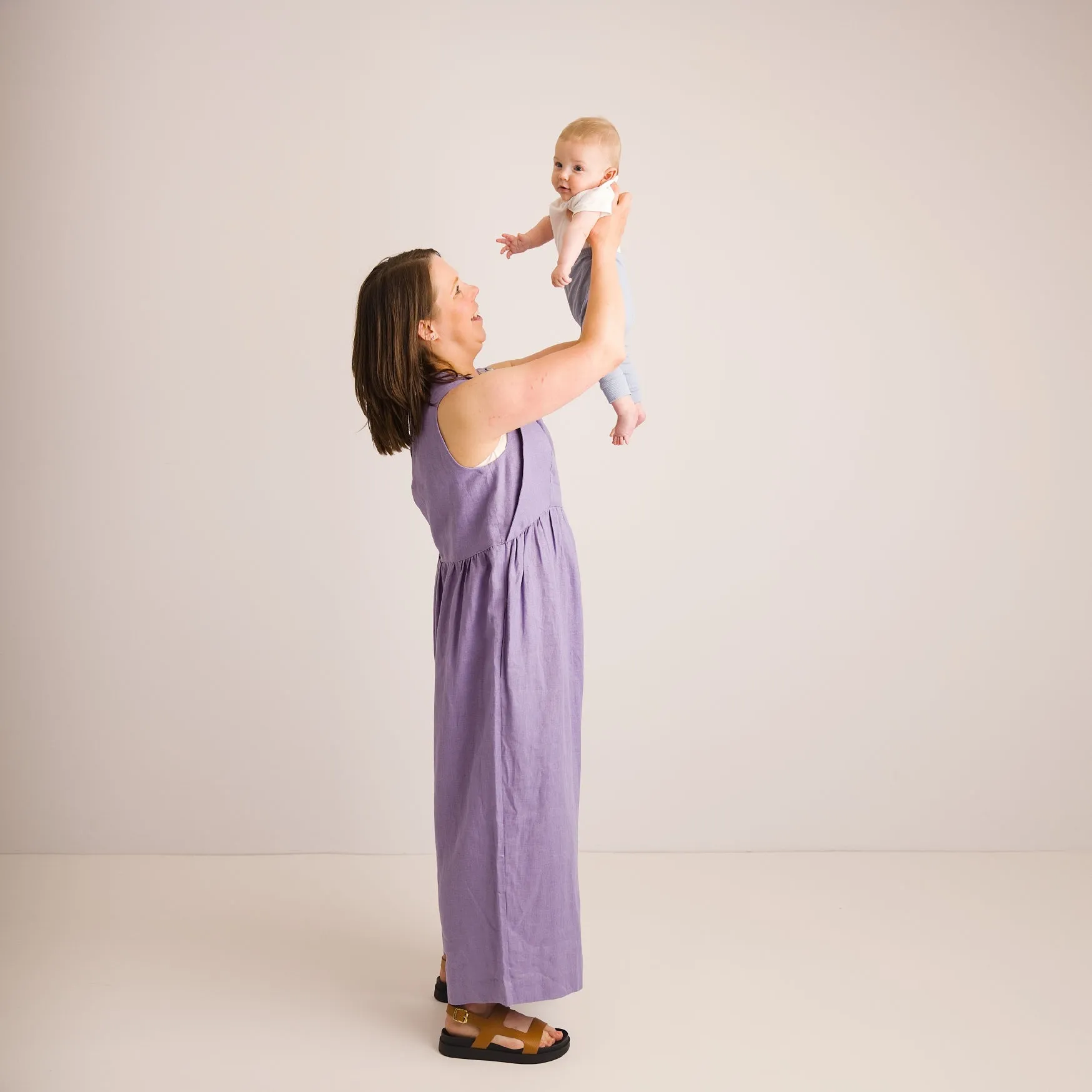 Nursing & Maternity Jumpsuit - Ada - Lavender