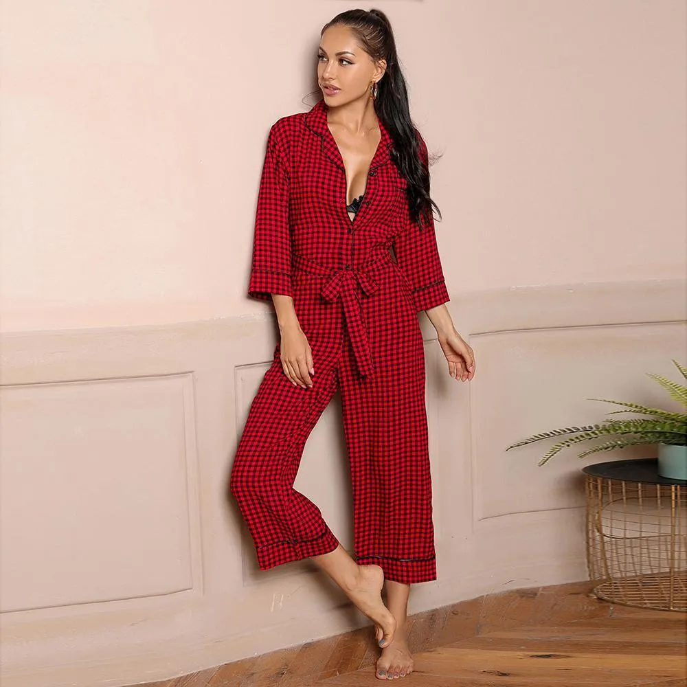 One Piece Plaid Jumpsuit