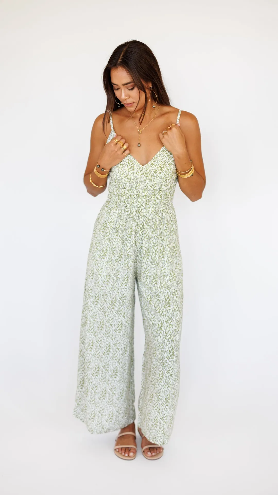 Opal Jumpsuit / Mamba Moss