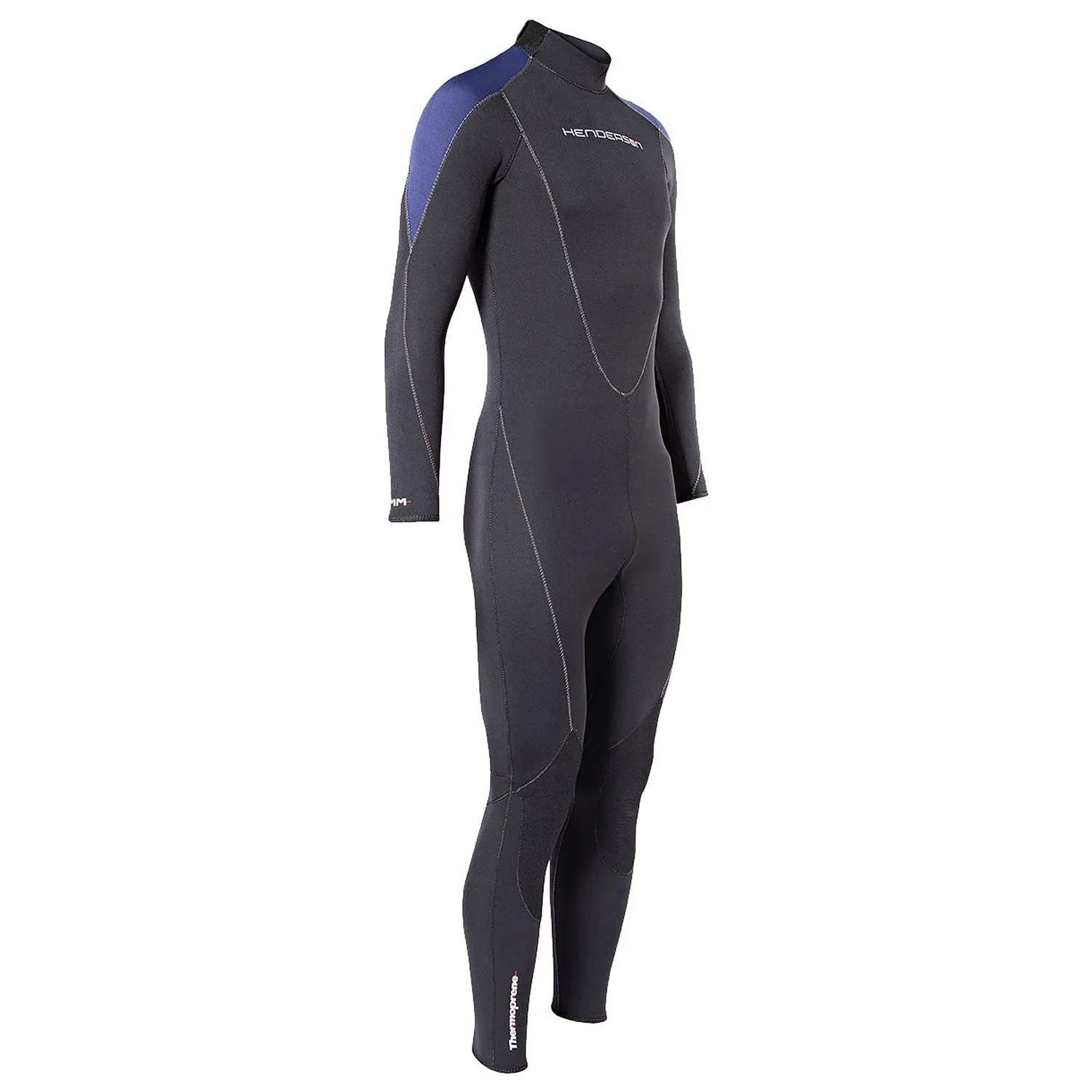 Open Box Henderson Man Thermoprene Jumpsuit (Back Zip) 5mm Scuba Wetsuit - Black / Blue - Medium