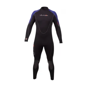 Open Box Henderson Man Thermoprene Jumpsuit (Back Zip) 5mm Scuba Wetsuit, Black / Blue, Size: Medium