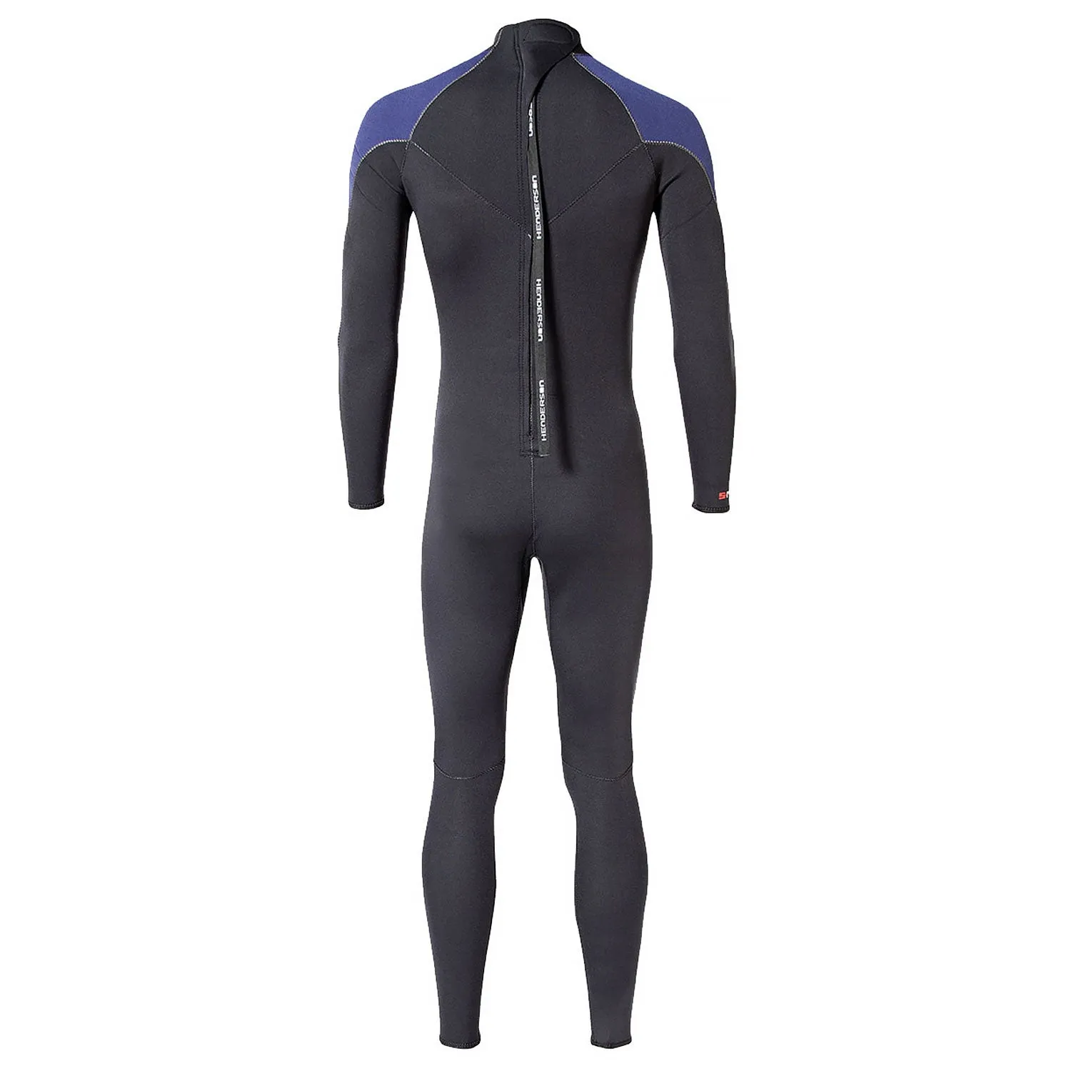 Open Box Henderson Man Thermoprene Jumpsuit (Back Zip) 5mm Scuba Wetsuit - Black / Blue - Small