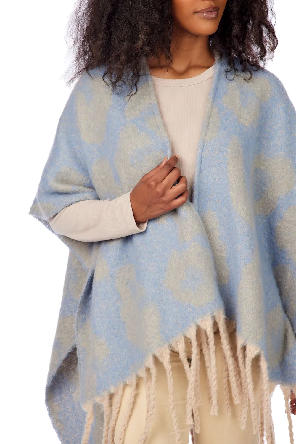 Oversized Leopard Poncho (More Colors)