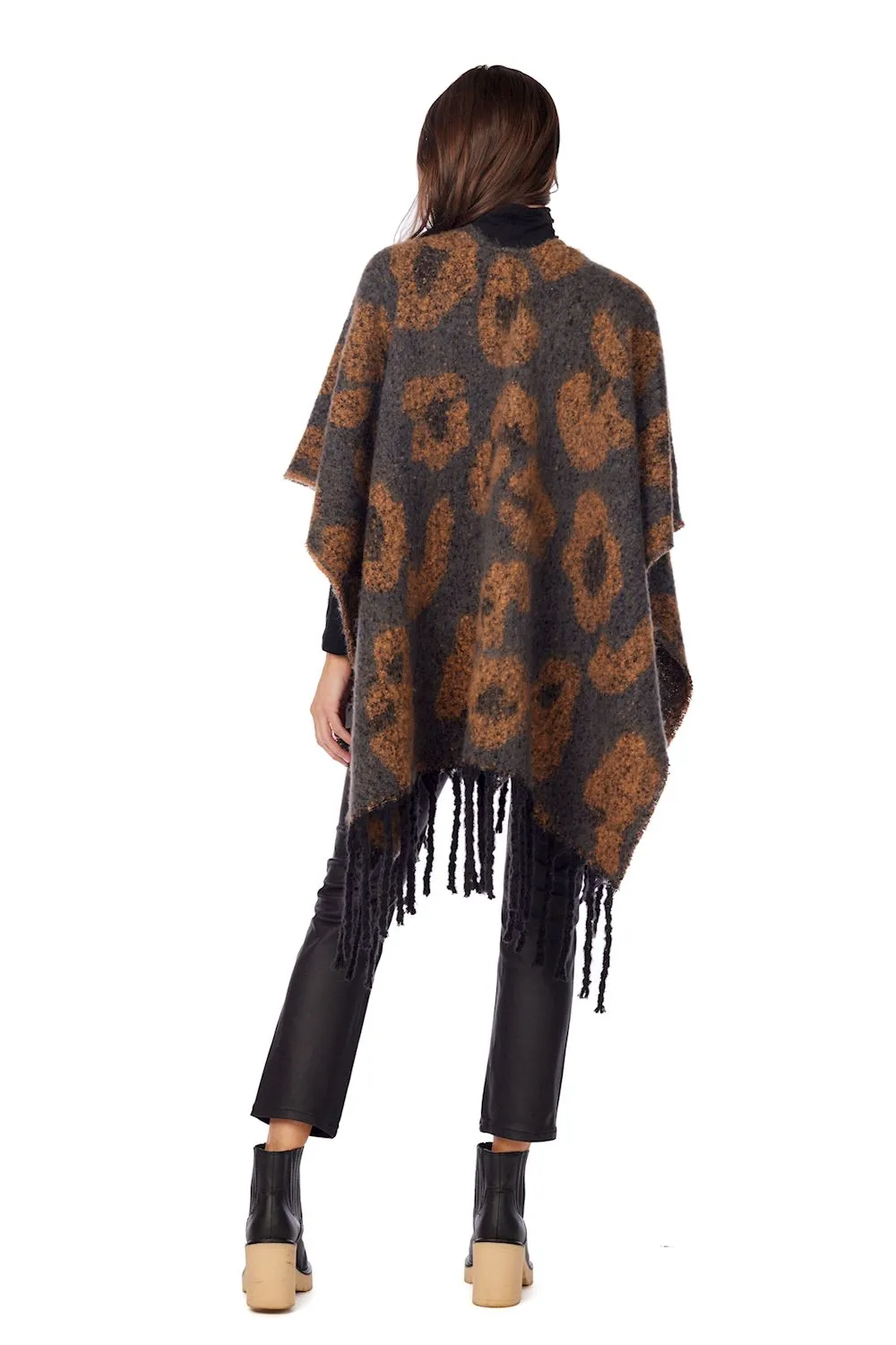 Oversized Leopard Poncho (More Colors)