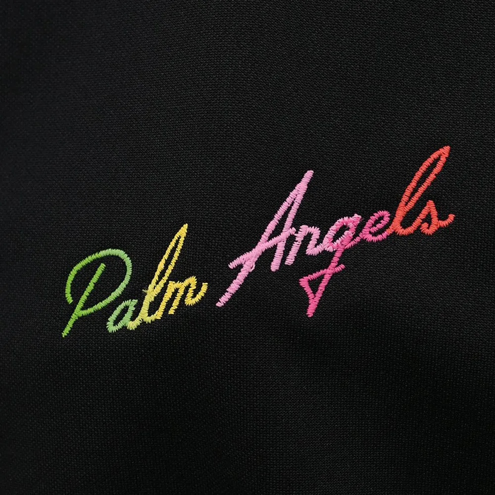 Palm Angel's Miami Logo Polyester Track Shirt Black Multicolor