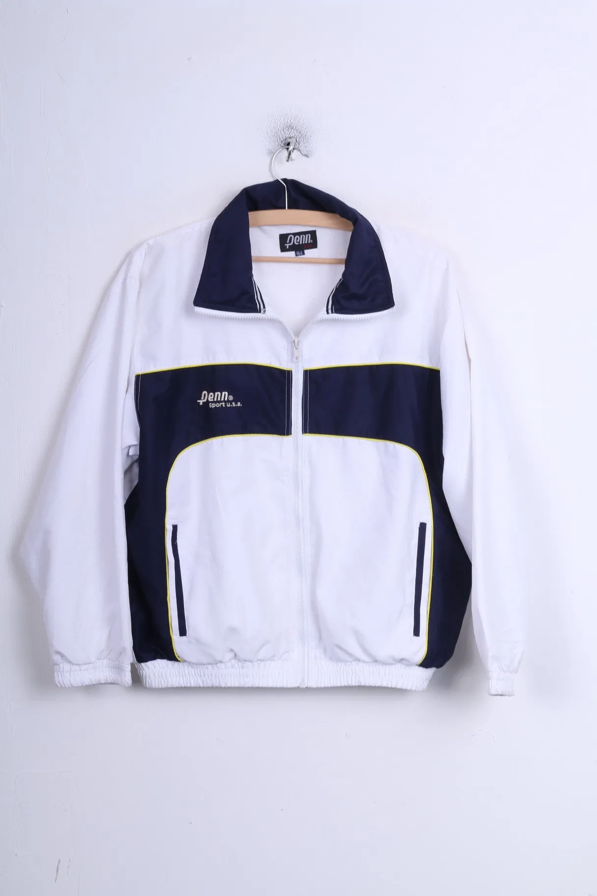 Penn Boys 164 XL Track Top Jacket Sport White U.S.A