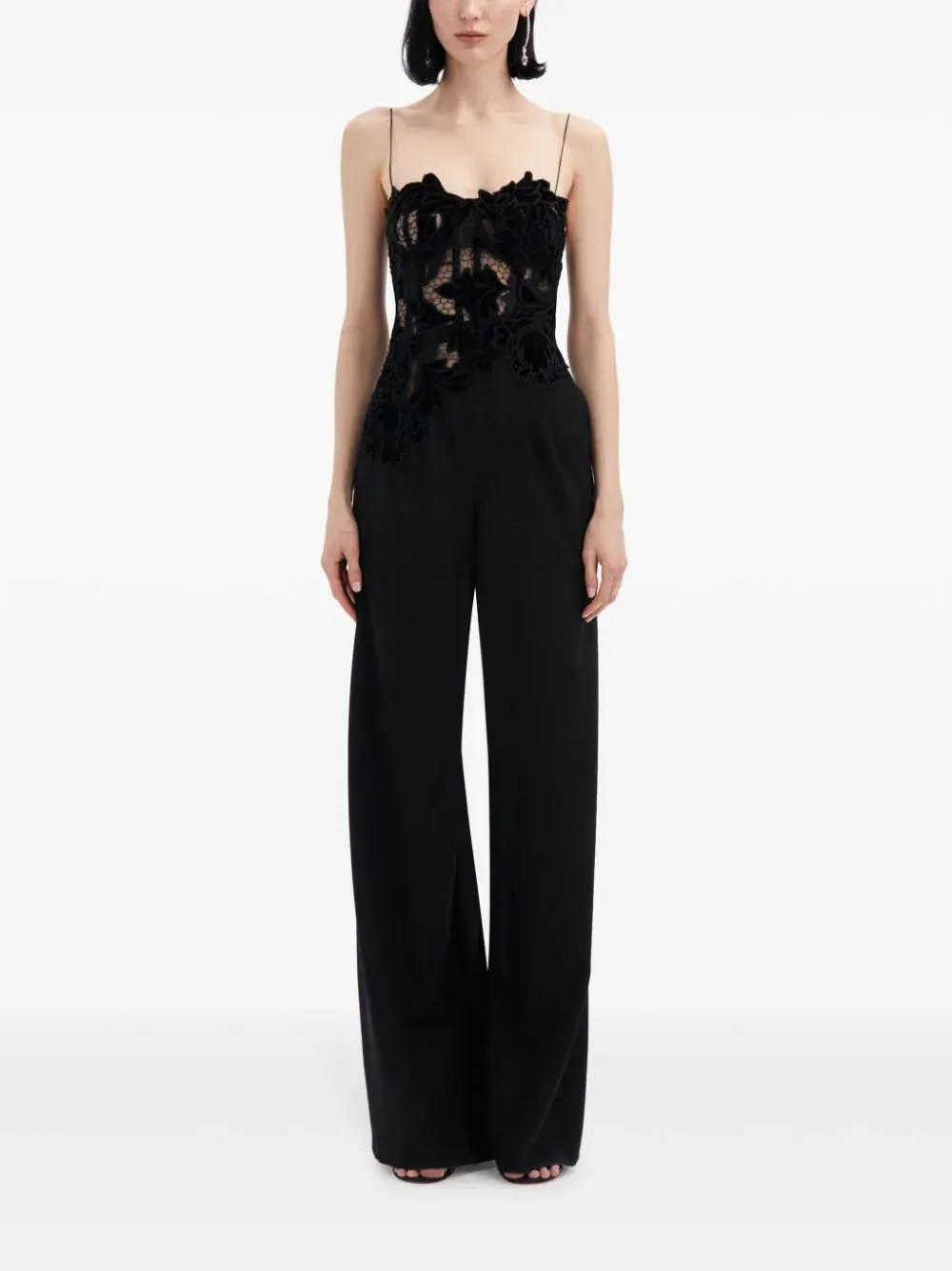 Peony Velvet Guipure Jumpsuit