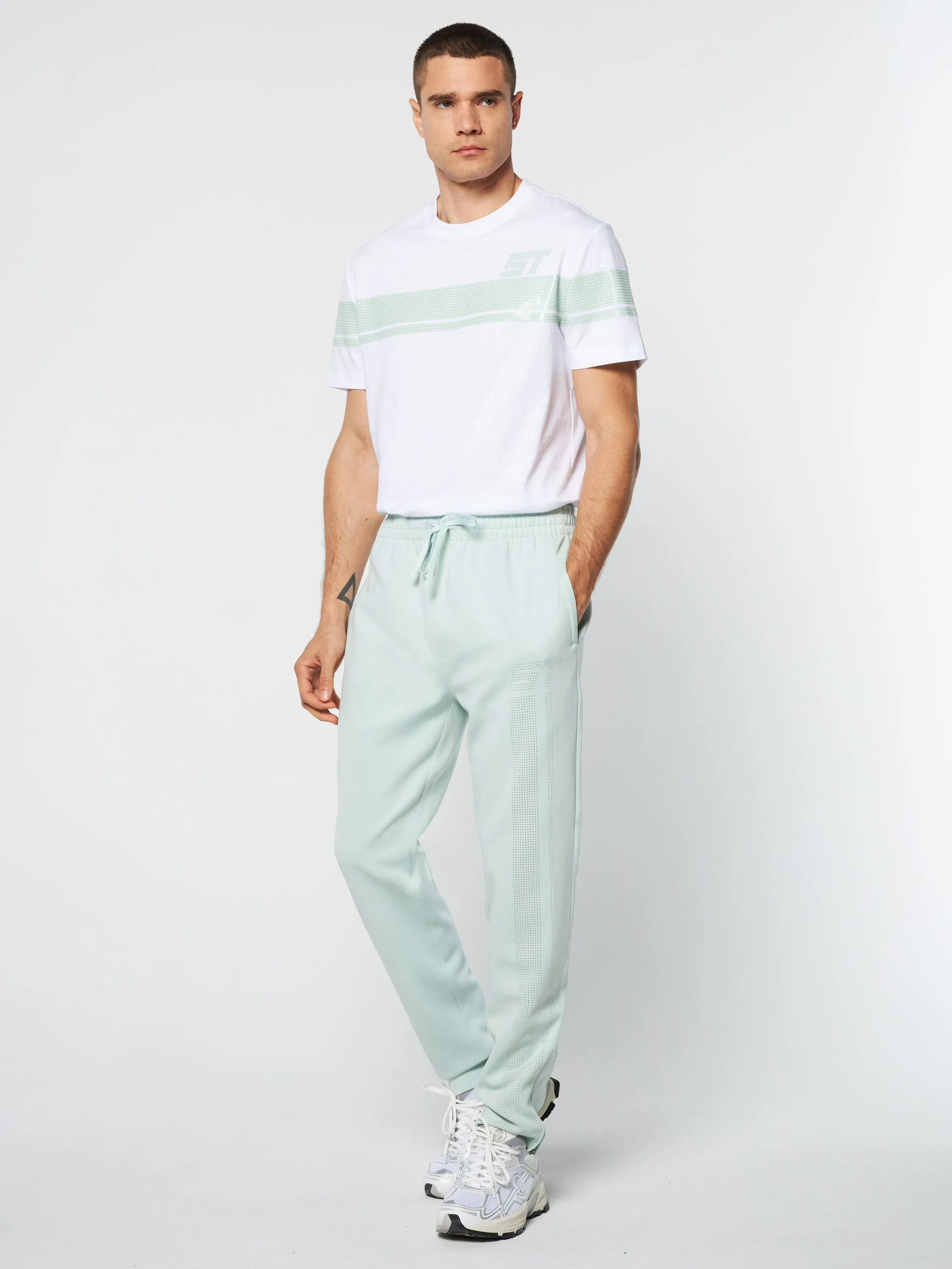 Perforata Track Pant- Surf Spray