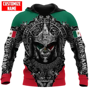 Personalized Name Aztec Mexican Hoodie, Aztec Hoodies For Man And Women, Mexican Gift For Him