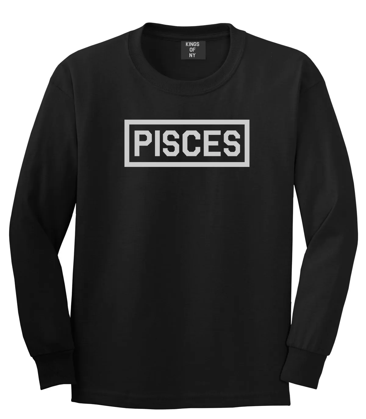 Pisces Horoscope Sign Mens Long Sleeve T-Shirt