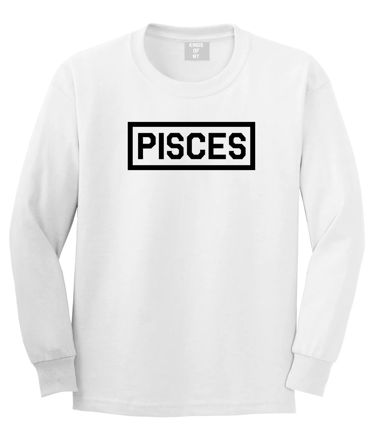 Pisces Horoscope Sign Mens Long Sleeve T-Shirt