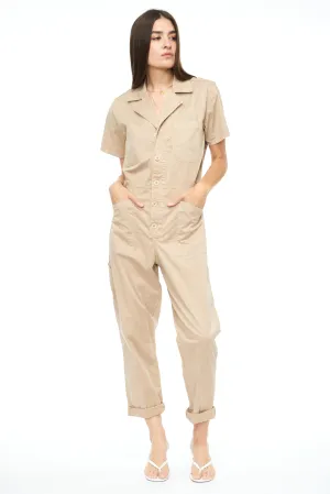 Pistola Grover Short Sleeve Field Worker Jumpsuit - Sesame