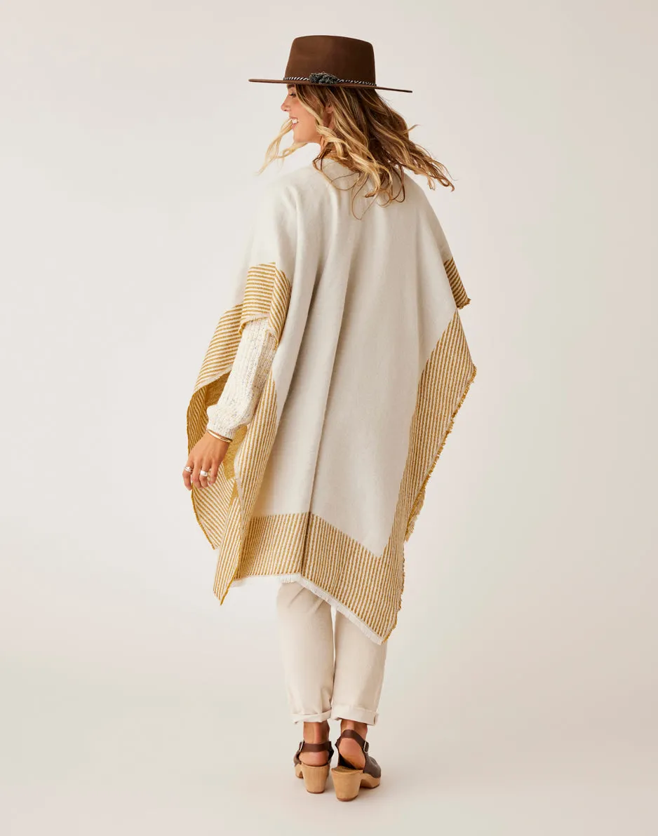 Playa Reversible Poncho: Wood