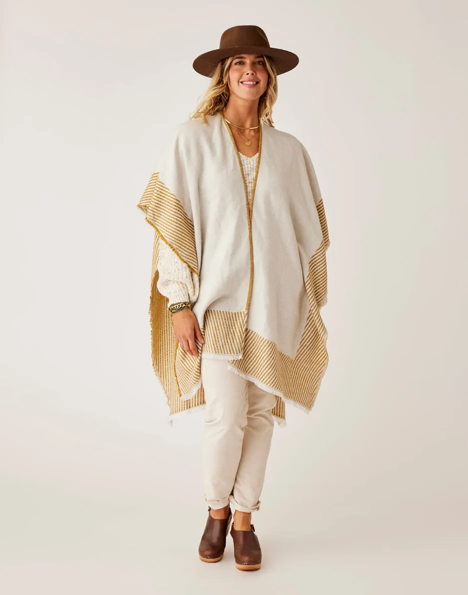 Playa Reversible Poncho: Wood